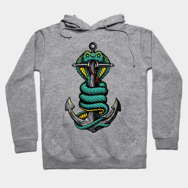 Snake Anchor Hoodie by MSX Grafix